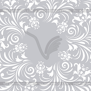 Floral invitation card - vector clipart