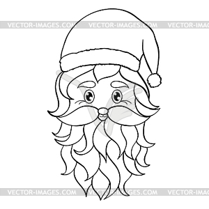 Head of Santa - vector image