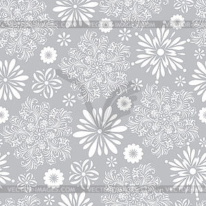 Floral seamless pattern - vector clipart