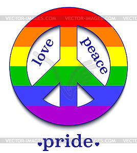 rainbow peace sign clip art