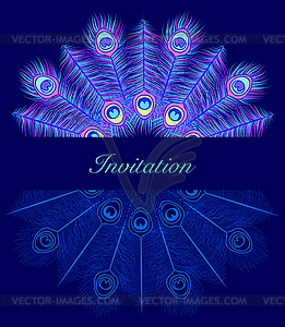 Colorful invitation card - vector clipart