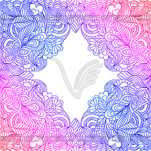 Floral card - vector clipart