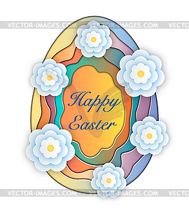 Happy Easter greeting card - vector clipart / vector image