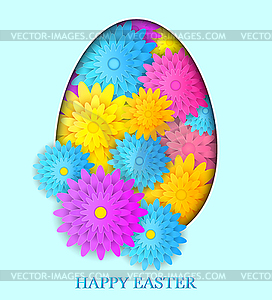 Easter greeting card - stock vector clipart