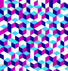 Cubes seamless pattern - vector image