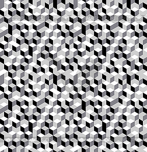 Cubes seamless pattern - vector clipart