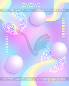 Abstract poster design - vector clipart