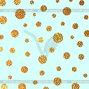 Background with golden circles - vector clipart / vector image