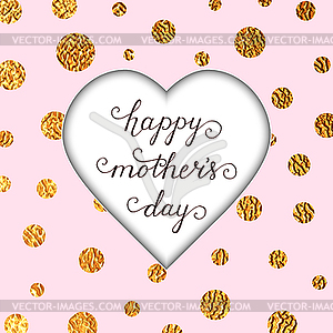 Happy mothers day card - vector image