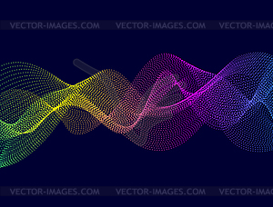 Colorful digital wave - vector image