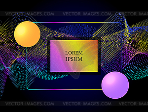 Modern poster design - vector clip art