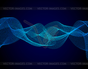 Красочная цифровая волна - векторное изображение EPS
