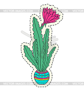 Flower in pot - vector image