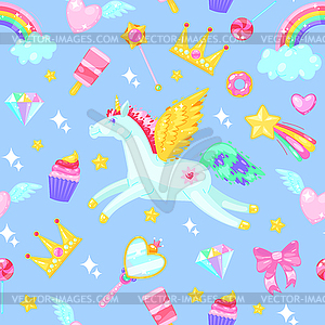 Cute seamless pattern - vector image