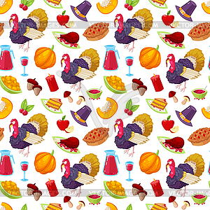Pattern for thanksgiving day - stock vector clipart