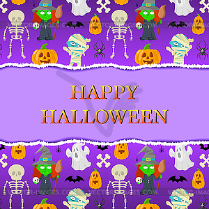 Card for Halloween - vector clipart