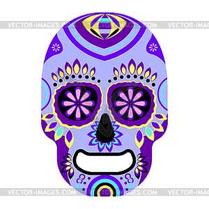 Mexican sugar skull - vector clipart