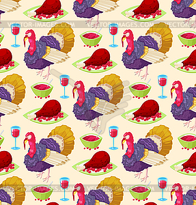 Pattern for thanksgiving day - royalty-free vector image