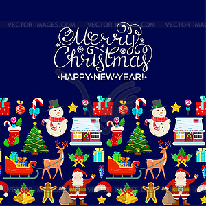 Christmas seamless pattern - vector EPS clipart