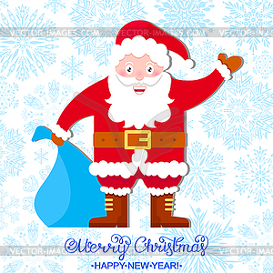 Colorful Christmas card - vector clipart