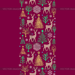Christmas seamless pattern - vector clipart
