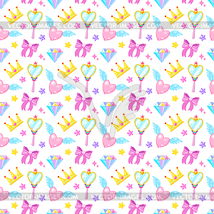 Cute seamless pattern - vector clipart