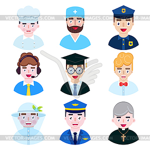 People occupation - vector clipart