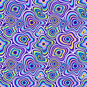 Psychedelic seamless pattern - vector clip art