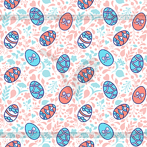Patterns with easter eggs - vector clip art