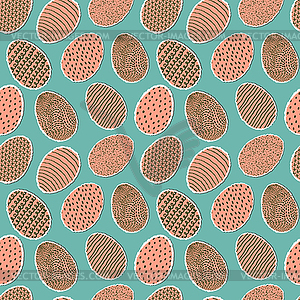 Pattern with eggs - vector clipart