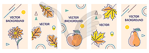 Set of flyers - vector clipart