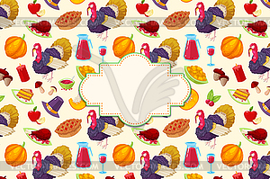 Card for thanksgiving day - vector clip art
