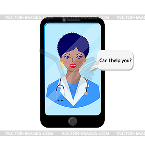 Consultation with patient - vector clipart