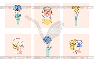 MOdern cards collection - stock vector clipart