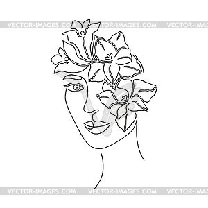 Lilywoman - vector clip art