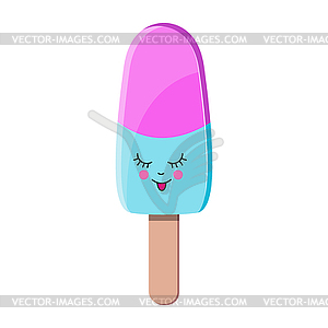 Ice cream in cartoon style - vector clipart