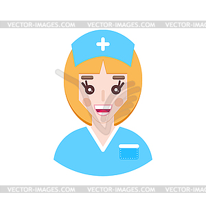 Woman doctor in flat style - vector clipart