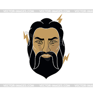 Greek god Zeus - vector clip art