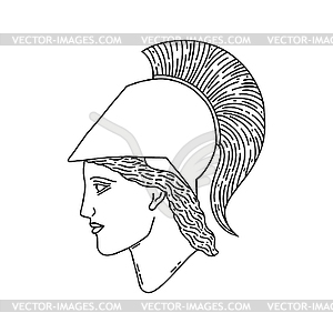 Greek goddess Athrodite - vector image