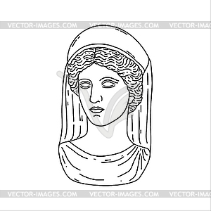 Greek goddess Demeter - vector clipart