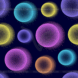 Pattern with colorful balls - vector image