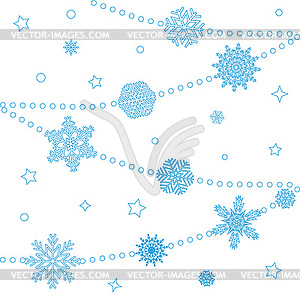 Background snowflakes - vector clipart