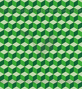 Green cubes seamless texture - vector clipart
