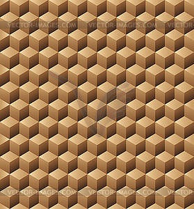 Wooden cubes seamless texture - vector clipart