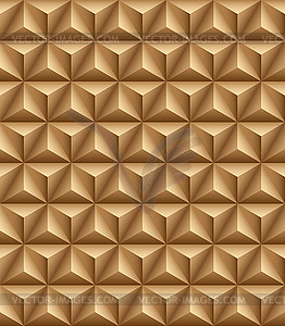 Tripartite pyramid brown seamless texture - vector clipart / vector image