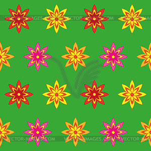 Flowers Seamless Texture - vector clip art