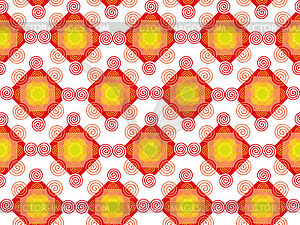 Abstract Shapes Seamless Texture - vector clip art