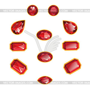 Ruby Set Objects - vector image