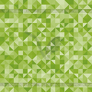 Abstract background green triangles - vector image