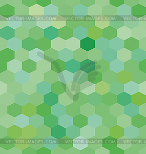 Abstract background green hexagons - vector clip art